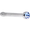Aqua Nose Bone Created with Crystals