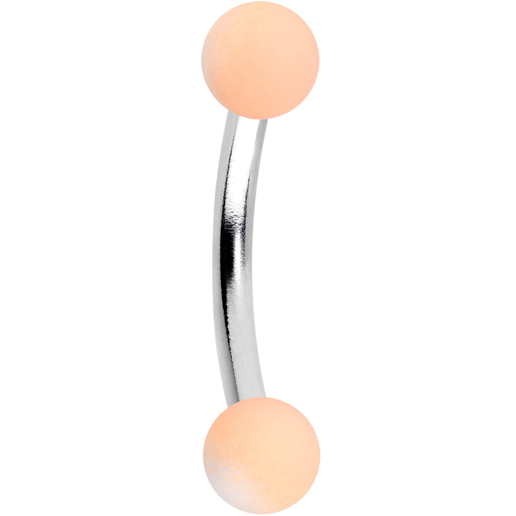 16G 5/16 Blue Pink Green Ombre Soft Finish Eyebrow Ring Set of 4