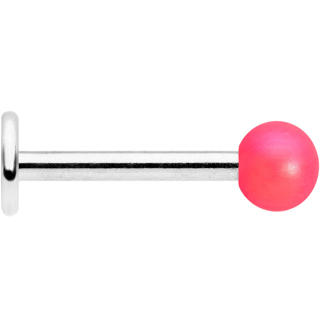 16G 5/16 Matte Pink Aurora Labret Monroe Tragus