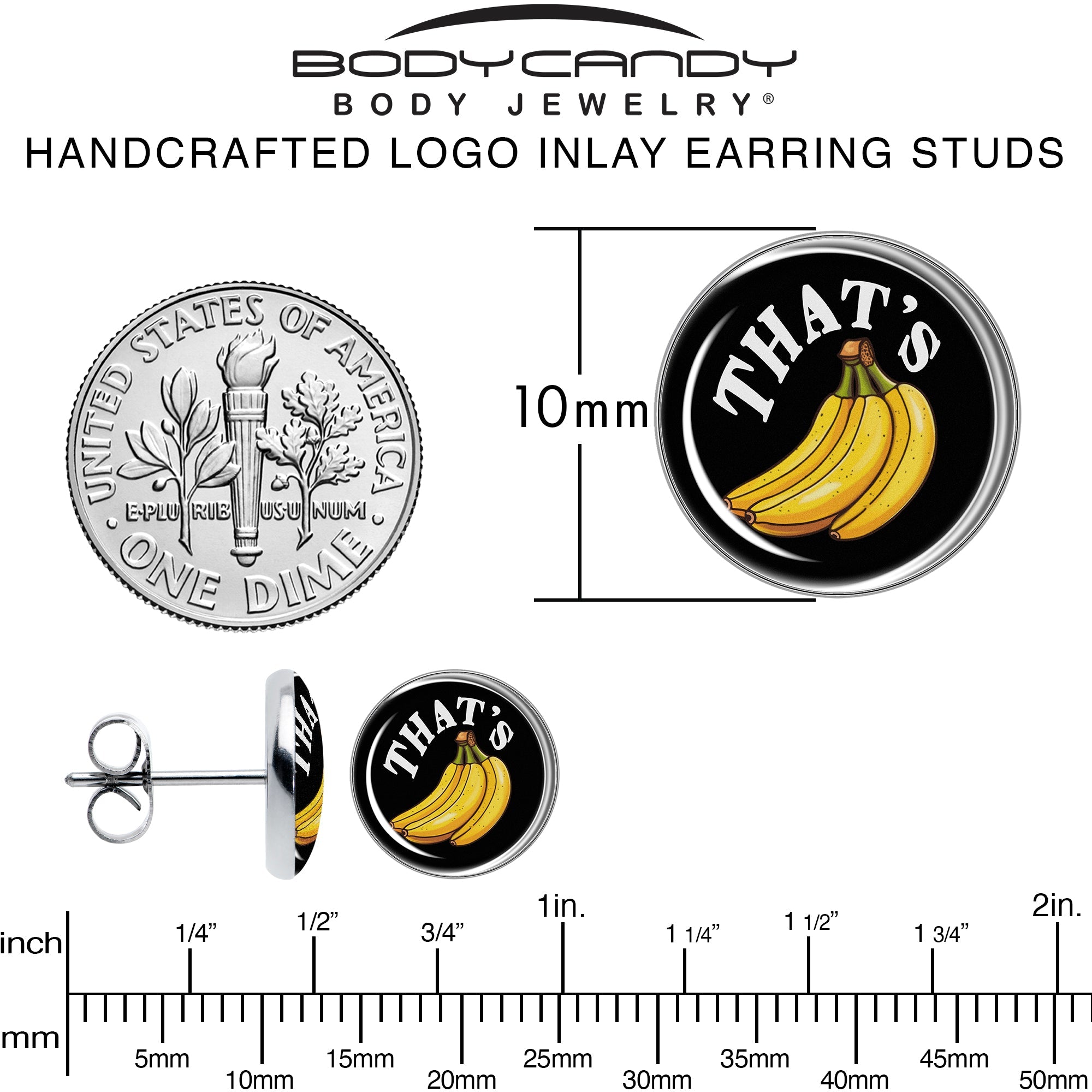 That is Bananas Stud Earrings by Onyx O