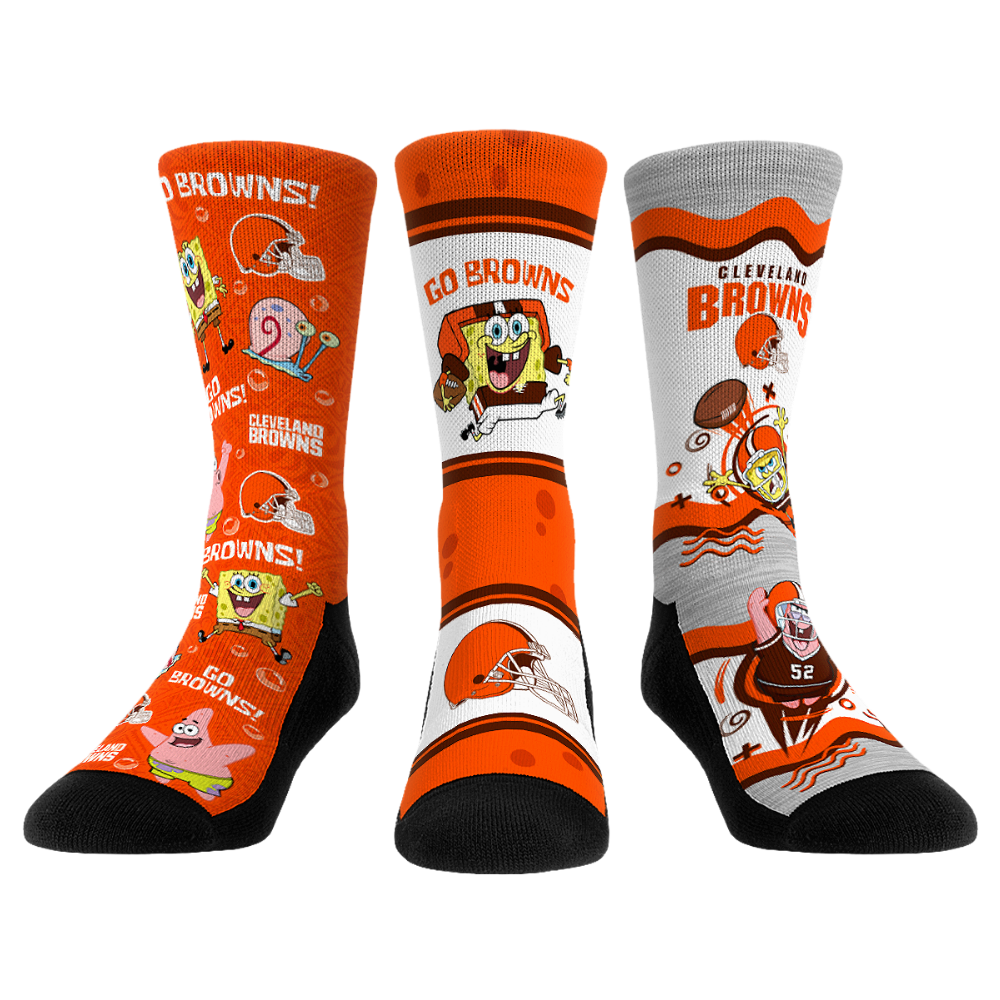 Cleveland Browns - SpongeBob SquarePants  - 3-Pack