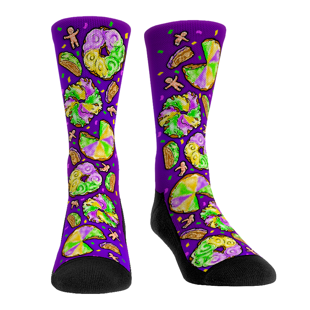 Mardi Gras - King Cake Baby All-Over