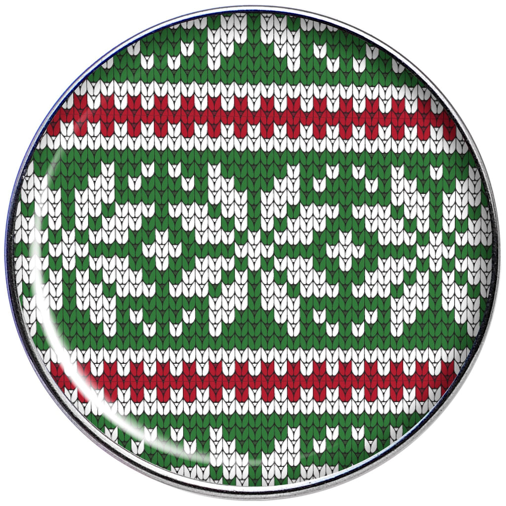 16G 1/4 Green Red Christmas Sweater Tragus Cartilage Earring
