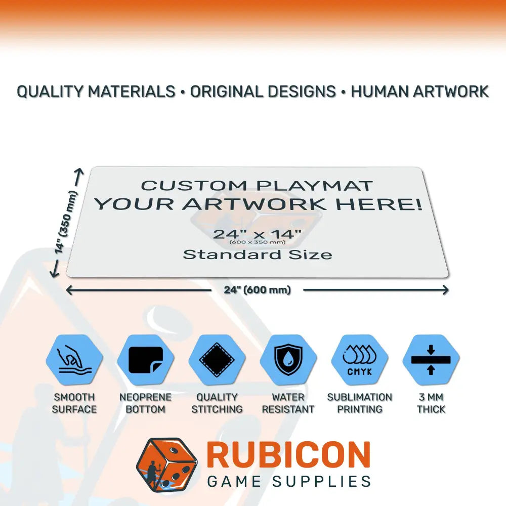 Custom 24" x 14" Playmat