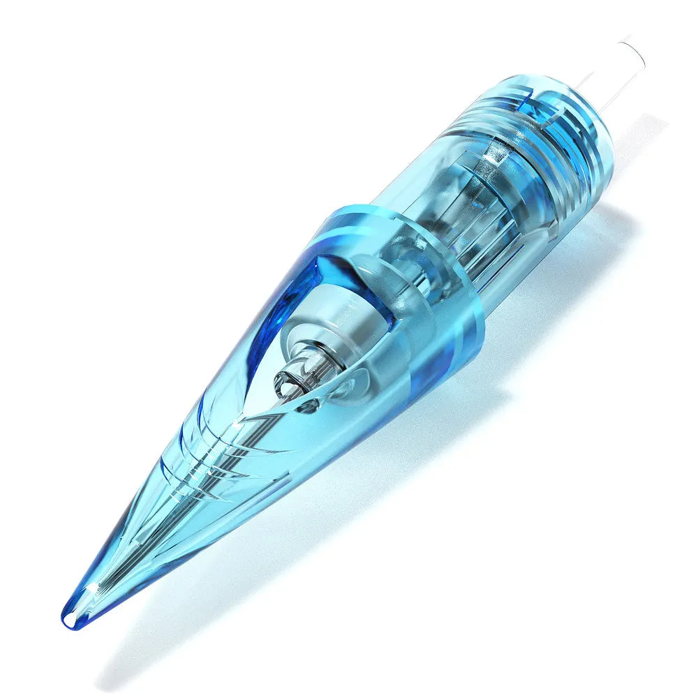 WJX Professional Tattoo Cartridges Needles - 0.35MM/0.30MM Round Shader | Box of 20