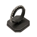 Mens Stainless Steel Gun Metal IP 4.3mm Round Box Chain Bracelet