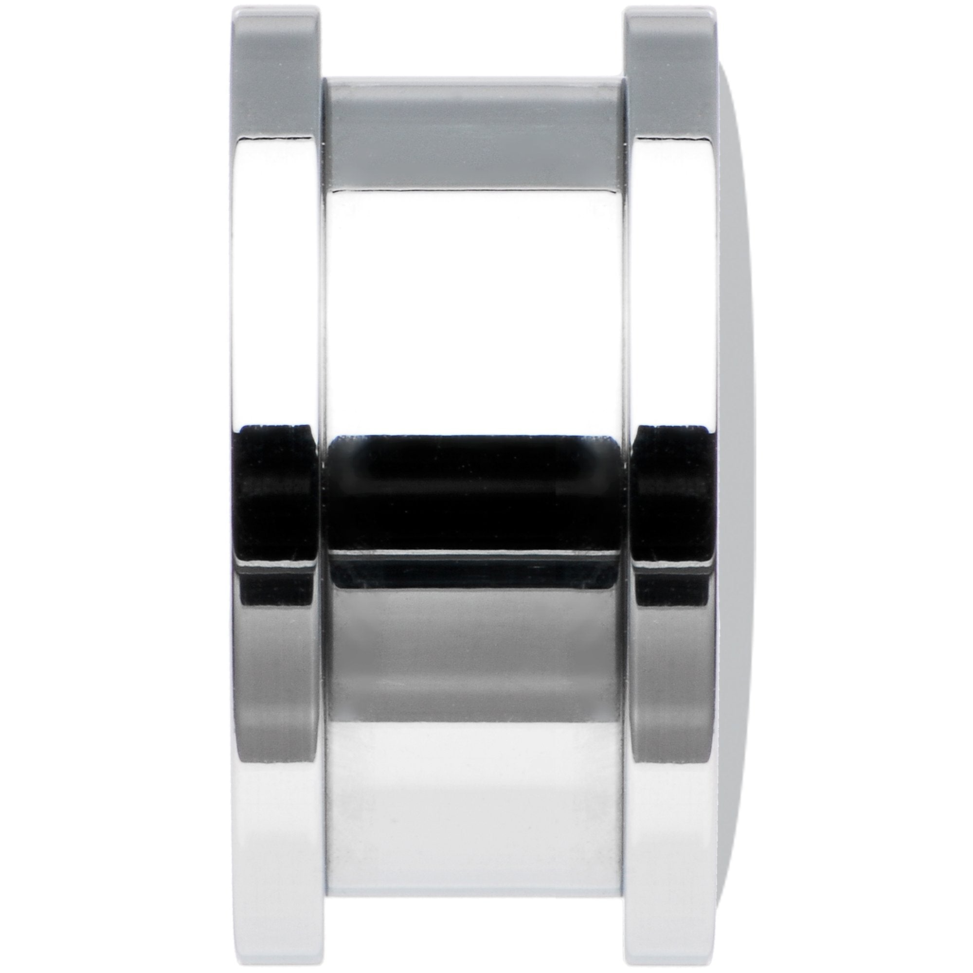 Black White Leopard Eyes Steel Screw Fit Plug Set 18mm