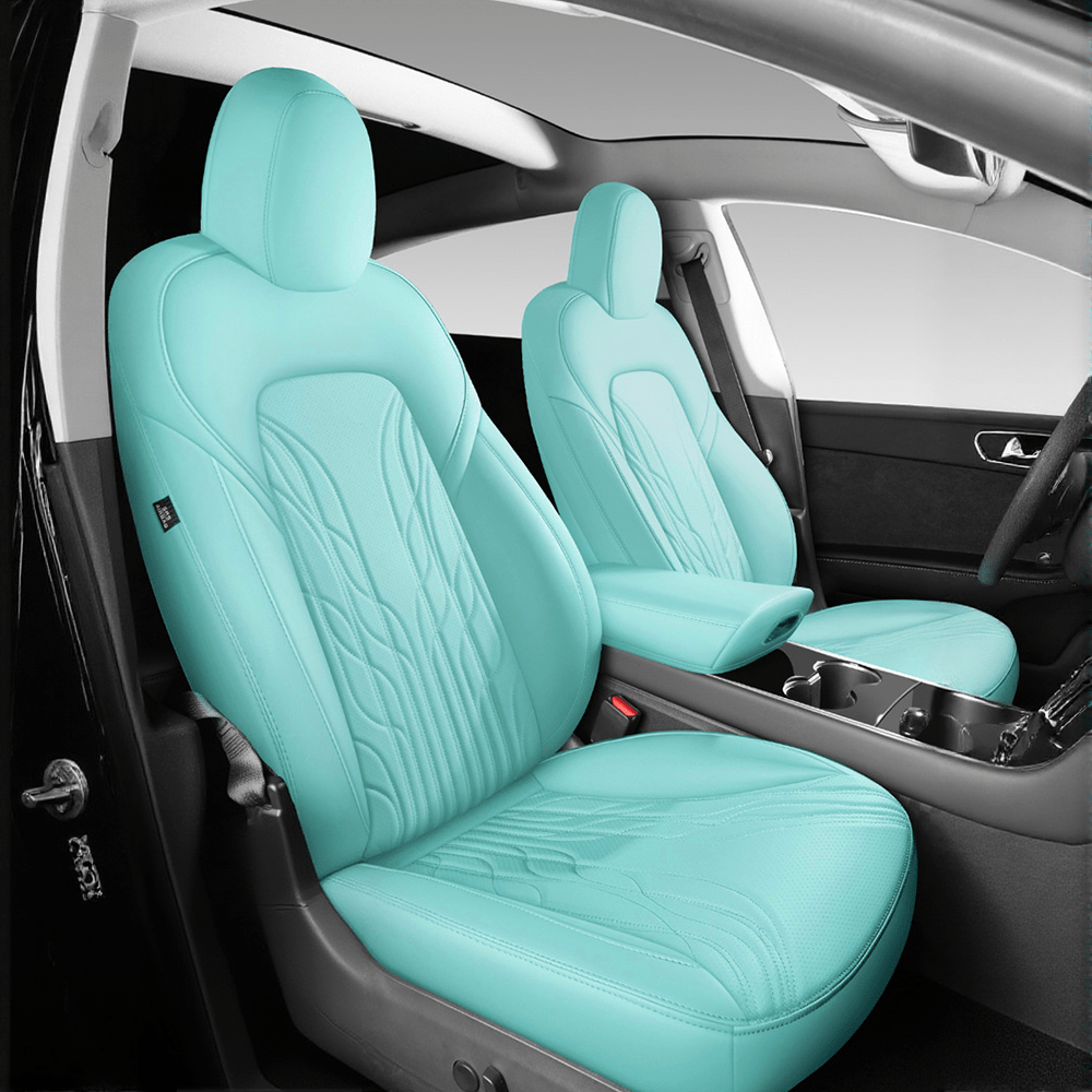 TESERY Nappa Leather Seat Covers for Model 3 Highland & Model Y Juniper