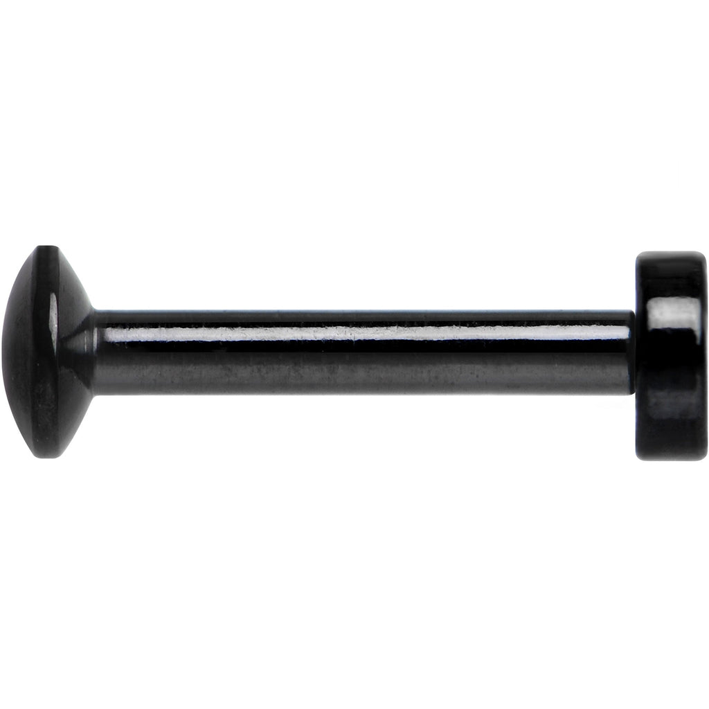 5/16 Black IP 3mm Circle Internal Thread Daith Cartilage Tragus