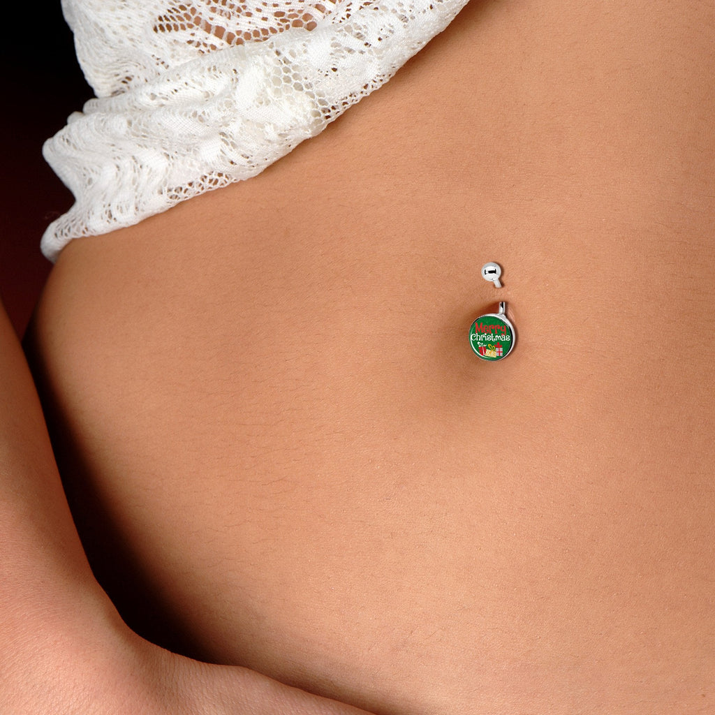 Merry Christmas Presents Belly Ring